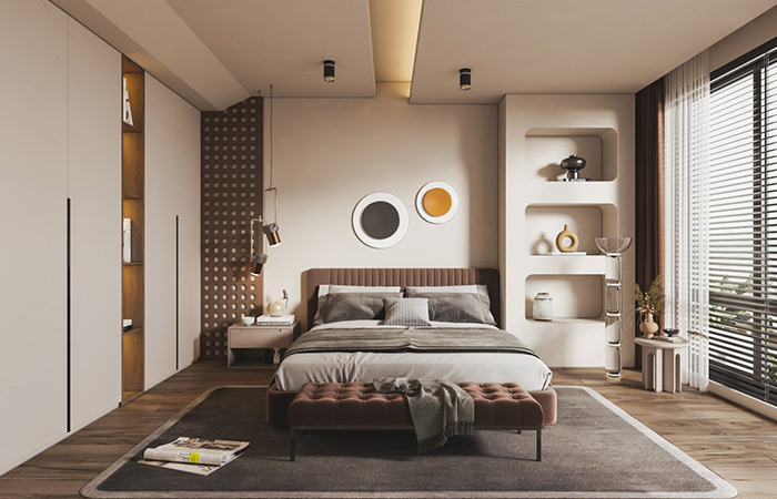 极简主义客厅 诠释门墙柜一体化定制的新生活方式